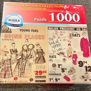 Meijer Heritage Collection Puzzle - Vintage Fashion Ad - 1000 Pieces